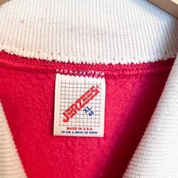 Vintage 90's Country At Heart Cat Grandma Sweatshirt Pink Magenta Jerzees Sz XL - Picture 5 of 7